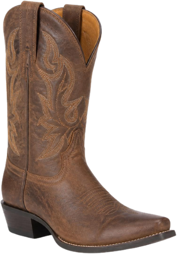 Brown cowboy boot